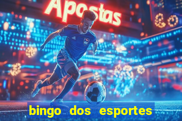 bingo dos esportes para imprimir